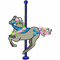 Horses Embroidery Design 8